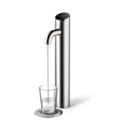 Product shot of the Extra I-Tap dispensing some water into a glass
